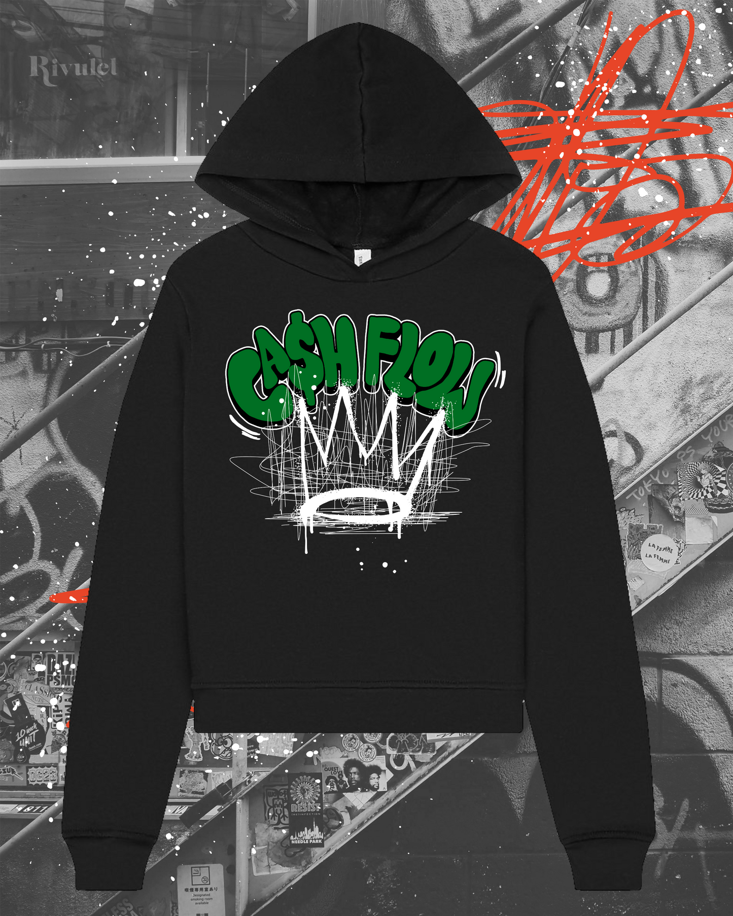 Cash Flow King Womens Hoodie