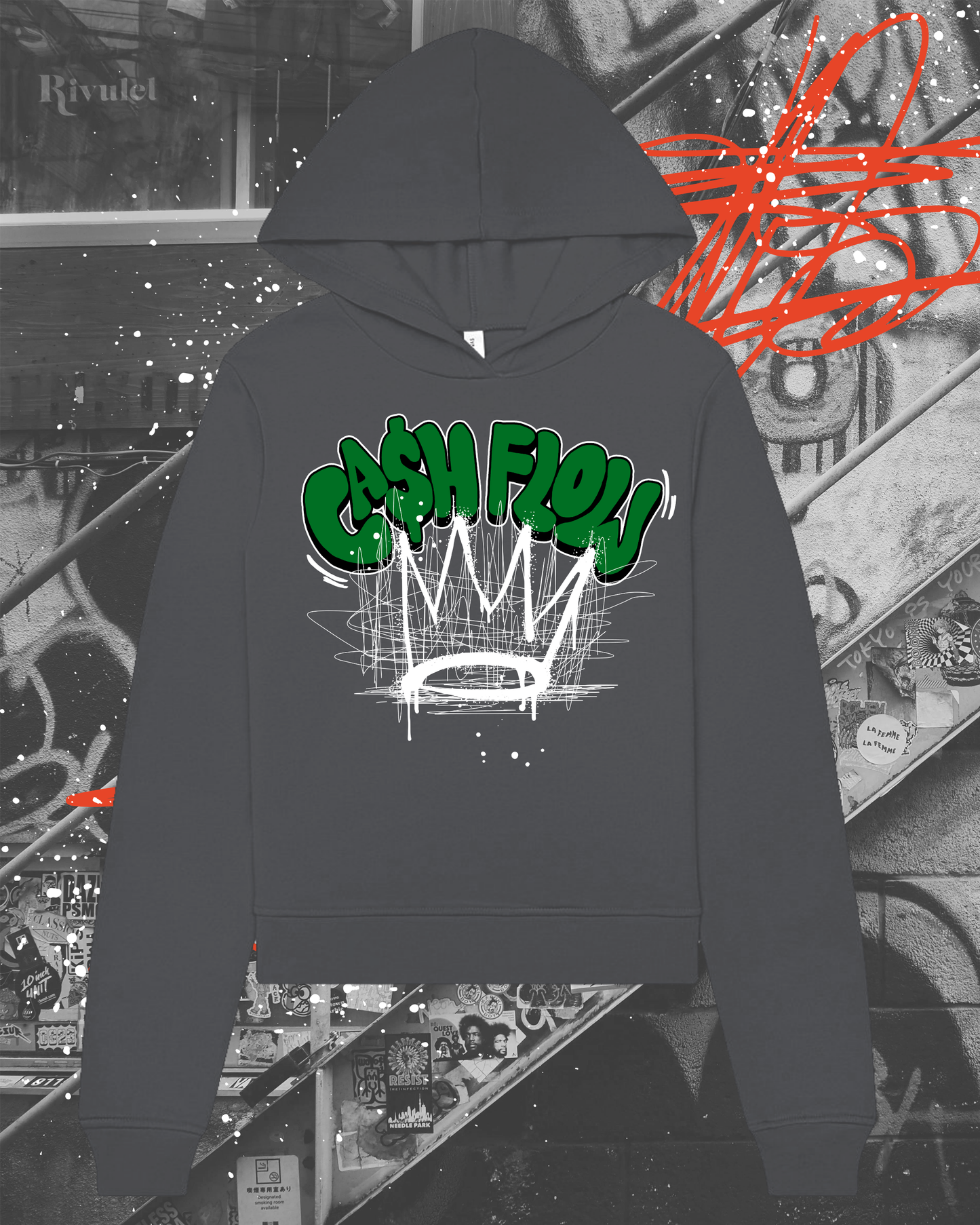 Cash Flow King Womens Hoodie