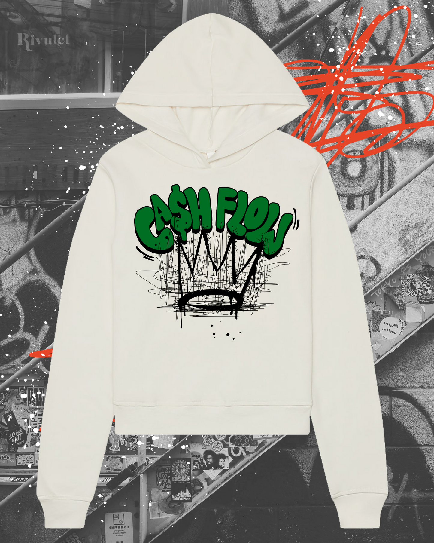 Cash Flow King Womens Hoodie