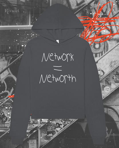Network Equals Networth Womens Hoodie