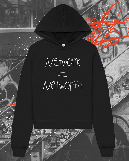 Network Equals Networth Womens Hoodie
