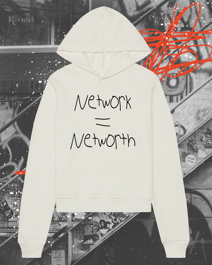Network Equals Networth Womens Hoodie