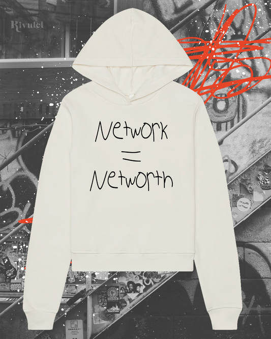 Network Equals Networth Womens Hoodie